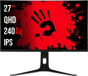 Монитор Bloody 27" MN272Q темно-серый IPS LED 1ms 16:9 HDMI M/M матовая HAS Piv 400cd 178гр/178гр 2560x1440 240Hz G-Sync FreeSync DP 2K 6.55кг - купить недорого с доставкой в интернет-магазине