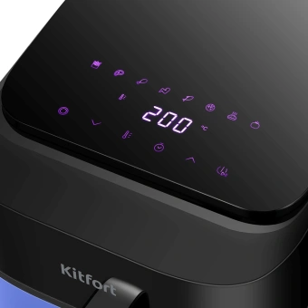 Аэрогриль Kitfort КТ-2263 1800Вт синий/черный - купить недорого с доставкой в интернет-магазине