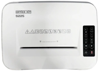 Шредер Office Kit S225 1,9х12 белый (секр.P-5) фрагменты 18лист. 35лтр. скобы пл.карты CD - купить недорого с доставкой в интернет-магазине