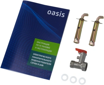 Водонагреватель Oasis 30А 2кВт 30л электрический настенный/серый - купить недорого с доставкой в интернет-магазине