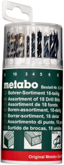 Набор сверл Metabo 627190000 по мет/камн/дер (18пред.) для шуруповертов/дрелей - купить недорого с доставкой в интернет-магазине