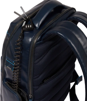 Рюкзак мужской Piquadro Blue Square CA6592B2BM/BLU2 темно-синий натур.кожа - купить недорого с доставкой в интернет-магазине