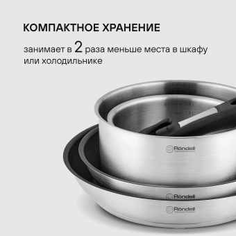 Набор посуды Rondell Stark RDS-1315 5 предметов - купить недорого с доставкой в интернет-магазине