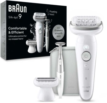 Эпилятор Braun SES9-241 SILV скор.:2 насад.:3 от аккум. серебристый - купить недорого с доставкой в интернет-магазине