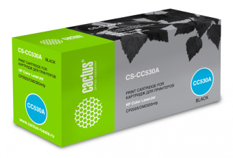 Картридж лазерный Cactus CS-CC530A CC530A черный (3500стр.) для HP Color LaserJet CP2025/CM2320 - купить недорого с доставкой в интернет-магазине