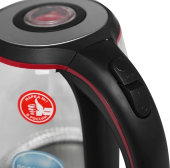 Чайник электрический Vitek VT-7009 1.7л. 2200Вт прозрачный корпус: стекло - купить недорого с доставкой в интернет-магазине
