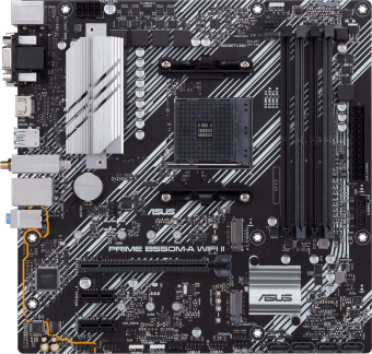 Материнская плата Asus PRIME B550M-A WIFI II Soc-AM4 AMD B550 4xDDR4 mATX AC`97 8ch(7.1) GbLAN RAID+VGA+DVI+HDMI - купить недорого с доставкой в интернет-магазине
