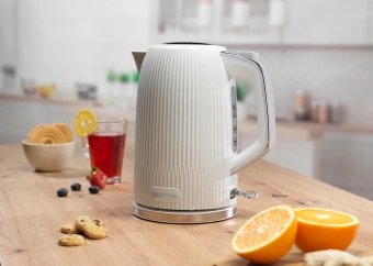 Чайник электрический Gorenje K17DPW 1.7л. 2200Вт белый/серебристый корпус: металл/пластик - купить недорого с доставкой в интернет-магазине
