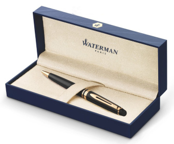 Ручка шариков. Waterman Expert 3 (CWS0951700) Black Laque GT M син. черн. подар.кор. - купить недорого с доставкой в интернет-магазине