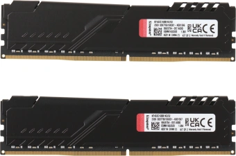 Память DDR4 2x16GB 3200MHz Kingston KF432C16BB1K2/32 Fury Beast RTL Gaming PC4-25600 CL16 DIMM 288-pin 1.35В dual rank с радиатором Ret - купить недорого с доставкой в интернет-магазине