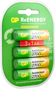 Аккумулятор GP 270AAHC3/1RGY-2CRCB4 32/320 AA NiMH 2700mAh (промо:3+1) (4шт) - купить недорого с доставкой в интернет-магазине