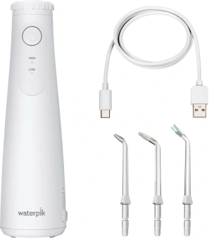 Ирригатор Waterpik Cordless Plus WF-26 портатив. 3насад. белый - купить недорого с доставкой в интернет-магазине