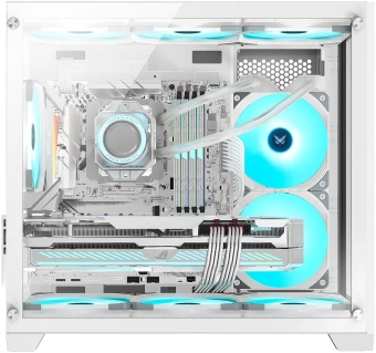 Корпус Formula Crystal Z5 TG белый без БП mATX 11x120mm 2xUSB2.0 1xUSB3.0 audio bott PSU - купить недорого с доставкой в интернет-магазине