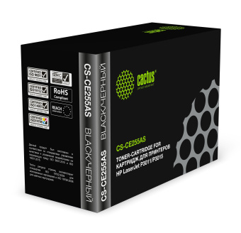 Картридж лазерный Cactus CS-CE255AS CE255A черный (6000стр.) для HP LJ P3011/P3015 - купить недорого с доставкой в интернет-магазине