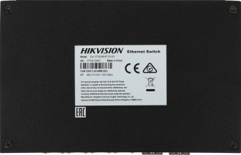 Коммутатор Hikvision DS-3T0506HP-E/HS 4x1Гбит/с 2SFP 3PoE+ 1PoE++ 60W неуправляемый - купить недорого с доставкой в интернет-магазине