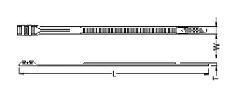 Стяжка эластомерная Hyperline GTN-360HDB 360x8.6мм (упак:100шт) полиамид черный - купить недорого с доставкой в интернет-магазине