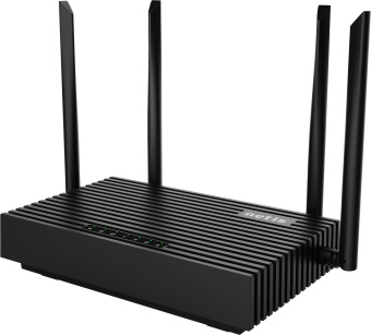 Роутер беспроводной Netis N6 AX1800 10/100/1000BASE-TX/4G ready черный - купить недорого с доставкой в интернет-магазине