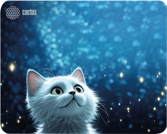 Коврик для мыши Cactus White Cat 300x250x3мм (CS-MPC-D11M) - купить недорого с доставкой в интернет-магазине