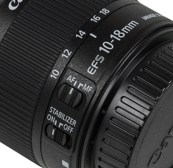 Объектив Canon EF-S IS STM (9519B005) 10-18мм f/4.5-5.6 - купить недорого с доставкой в интернет-магазине