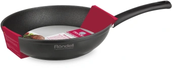 Сковорода Rondell Mustang RDA-599 круглая 28см покрытие: Xylan Plus ручка несъемная (без крышки) черный - купить недорого с доставкой в интернет-магазине