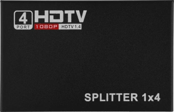 Сплиттер аудио-видео Premier 5-872-4 HDMI (f)/4xHDMI (f) черный - купить недорого с доставкой в интернет-магазине