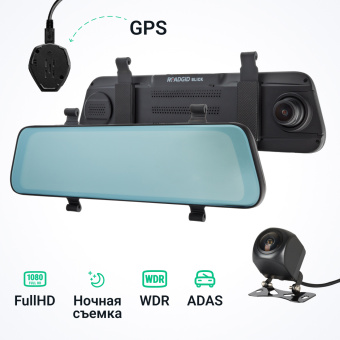 Видеорегистратор Roadgid Blick GPS Wi-Fi черный 2Mpix 1080x1920 1080p 170гр. GPS MSTAR 8339 - купить недорого с доставкой в интернет-магазине