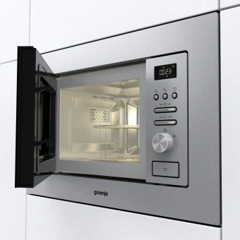 Микроволновая печь Gorenje BM201AG1X 20л. 800Вт нержавеющая сталь (встраиваемая) - купить недорого с доставкой в интернет-магазине