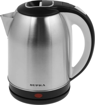 Чайник электрический Supra KES-1824 1.8л. 1500Вт серебристый/черный корпус: металл/пластик - купить недорого с доставкой в интернет-магазине