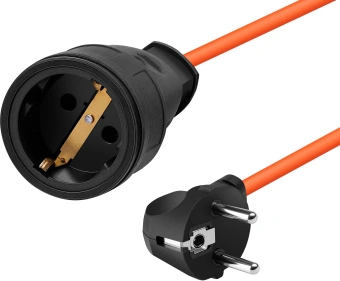 Удлинитель силовой Defender Ext2G-01-50 (99853) 2x0.75кв.мм 1розет. 50м ПВС 6A без катушки оранжевый - купить недорого с доставкой в интернет-магазине