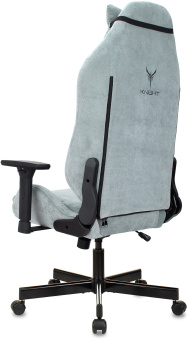 Кресло игровое Knight N1 Fabric серо-голубой Light-28 с подголов. крестов. металл - купить недорого с доставкой в интернет-магазине