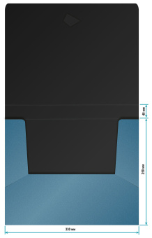 Папка-короб на резинке Silwerhof Perlen 255121-74 пластик 0.8мм A4 синий металлик - купить недорого с доставкой в интернет-магазине
