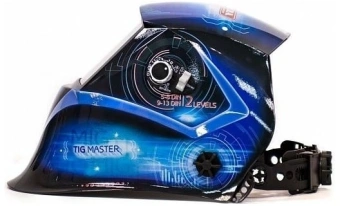 Маска сварщика Aurora SUN7 TIG MASTER 2-levels филь.:хамел. кл.:1/2/1/1 см.экр.99x55мм синий/черный (16876) - купить недорого с доставкой в интернет-магазине