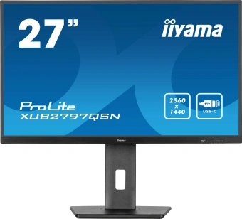 Монитор Iiyama 27" ProLite XUB2797QSN-B1 черный IPS LED 16:9 HDMI M/M матовая HAS Piv 1300:1 350cd 178гр/178гр 2560x1440 100Hz DP Quad HD 2K (1440p) USB 6.1кг - купить недорого с доставкой в интернет-магазине