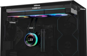 Система водяного охлаждения Lian-Li HydroShift II LCD-C 360CL ARGB Soc-AM5/AM4/1700/1851 черный 4-pin 31dB Al+Cu LCD Ret (G89.GHS2LCD36RB.R0) - купить недорого с доставкой в интернет-магазине