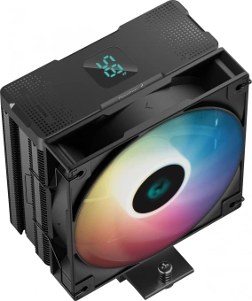 Устройство охлаждения(кулер) Deepcool AG400 Digital Bk ARGB Soc-AM5/AM4/1151/1200/1700 черный 4-pin Al+Cu LCD 220W 636gr Ret (R-AG400-BKADMN-G-1) - купить недорого с доставкой в интернет-магазине