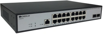 Коммутатор Origo OS3218 OS3218/A1A 16x1Гбит/с 2SFP+ управляемый - купить недорого с доставкой в интернет-магазине