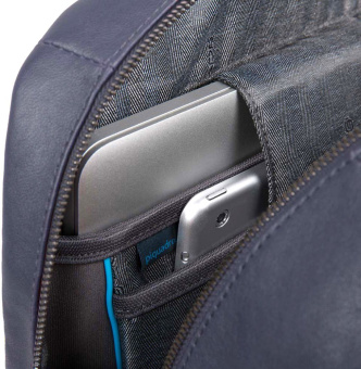 Рюкзак Piquadro Black Square CA4762B3/BLU4 темно-синий кожа - купить недорого с доставкой в интернет-магазине