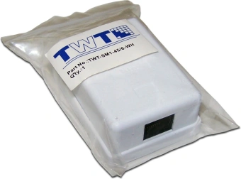 Розетка Lanmaster TWT-SM1-45/6-WH настен.RJ45 1 кат.6 UTP бел. - купить недорого с доставкой в интернет-магазине