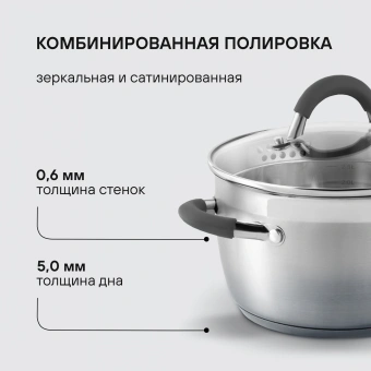 Набор кастрюль Rondell Flamme RDS-339 4 предмета - купить недорого с доставкой в интернет-магазине