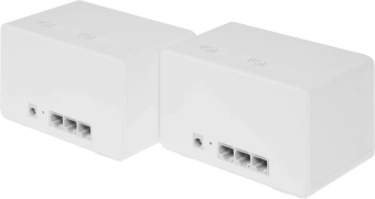 Бесшовный Mesh роутер Mercusys HALO H80X(2-PACK) AX3000 10/100/1000BASE-TX белый (упак.:2шт) - купить недорого с доставкой в интернет-магазине