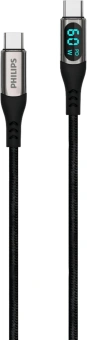 Кабель Philips DLC9060 USB Type-C (m)-USB Type-C (m) 1.2м черный коробка (упак.:1шт) - купить недорого с доставкой в интернет-магазине