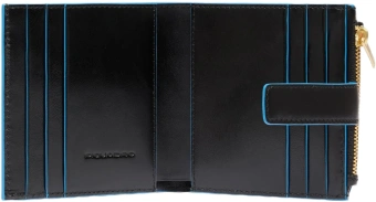 Чехол для кредитных карт Piquadro Blue Square PP6843B2R/N черный натур.кожа - купить недорого с доставкой в интернет-магазине
