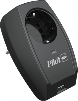 Сетевой фильтр Pilot Bit (USB) (1 розетка) черный (коробка) - купить недорого с доставкой в интернет-магазине