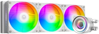 Система водяного охлаждения ID-Cooling FX360 Inf ARGB Soc-AM5/AM4/1151/1200/2066/1700 белый 4-pin 27.2dB Al+Cu 350W Ret (FX360 INF WHITE) - купить недорого с доставкой в интернет-магазине