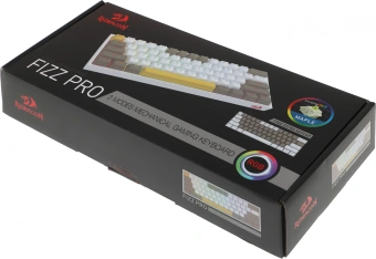 Клавиатура Redragon Fizz Pro механическая белый USB беспроводная BT/Radio for gamer для ноутбука LED (72598) кабель 1.8м - купить недорого с доставкой в интернет-магазине