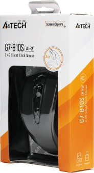 Мышь A4Tech G7-810S Air2 черный оптическая 2000dpi silent беспров. USB для ноутбука 7but - цена, купить или заказать с доставкой в интернет-магазине Мышь A4Tech G7-810S Air2 черный оптическая 2000dpi silent беспров. USB для ноутбука 7but - купить недорого с доставкой в интернет-магазине