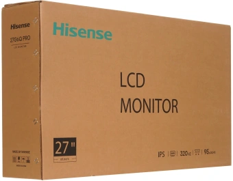 Монитор Hisense 27" 27G6Q PRO черный IPS LED 16:9 HDMI матовая HAS Piv 1000:1 320cd 89гр/89гр 2560x1440 320Hz FreeSync Premium DP QHD 5.5кг - купить недорого с доставкой в интернет-магазине