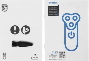 Бритва роторная Philips S5884/50 реж.эл.:3 питан.:аккум. зеленый - купить недорого с доставкой в интернет-магазине