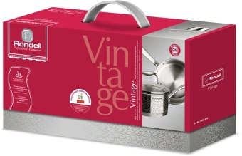 Ковш Rondell Vintage RDS-345 1.5л. d=16см (с крышкой) стальной - купить недорого с доставкой в интернет-магазине