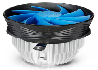 Устройство охлаждения(кулер) Deepcool Archer Bigpro Soc-AM5/AM4/1151/1200 черный/синий 4-pin 24-30dB Al+Cu 125W 380gr Ret (DP-MCAC-ABGP) - купить недорого с доставкой в интернет-магазине